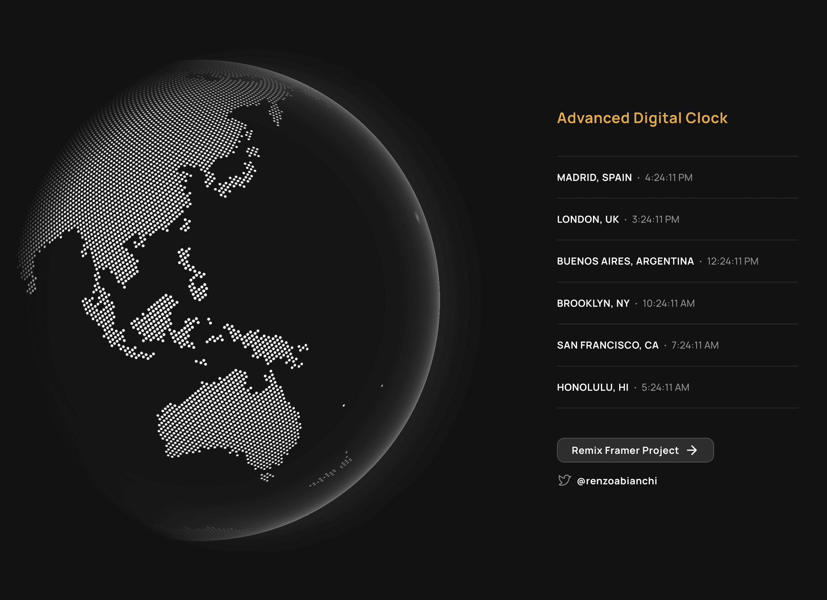 Advanced Clock Component