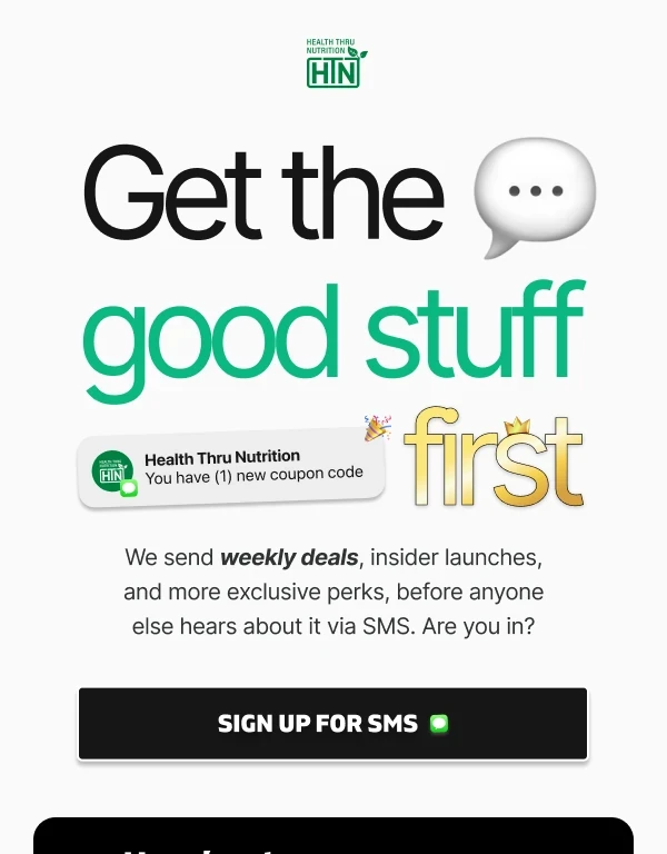 Health Thru Nutrition email hero