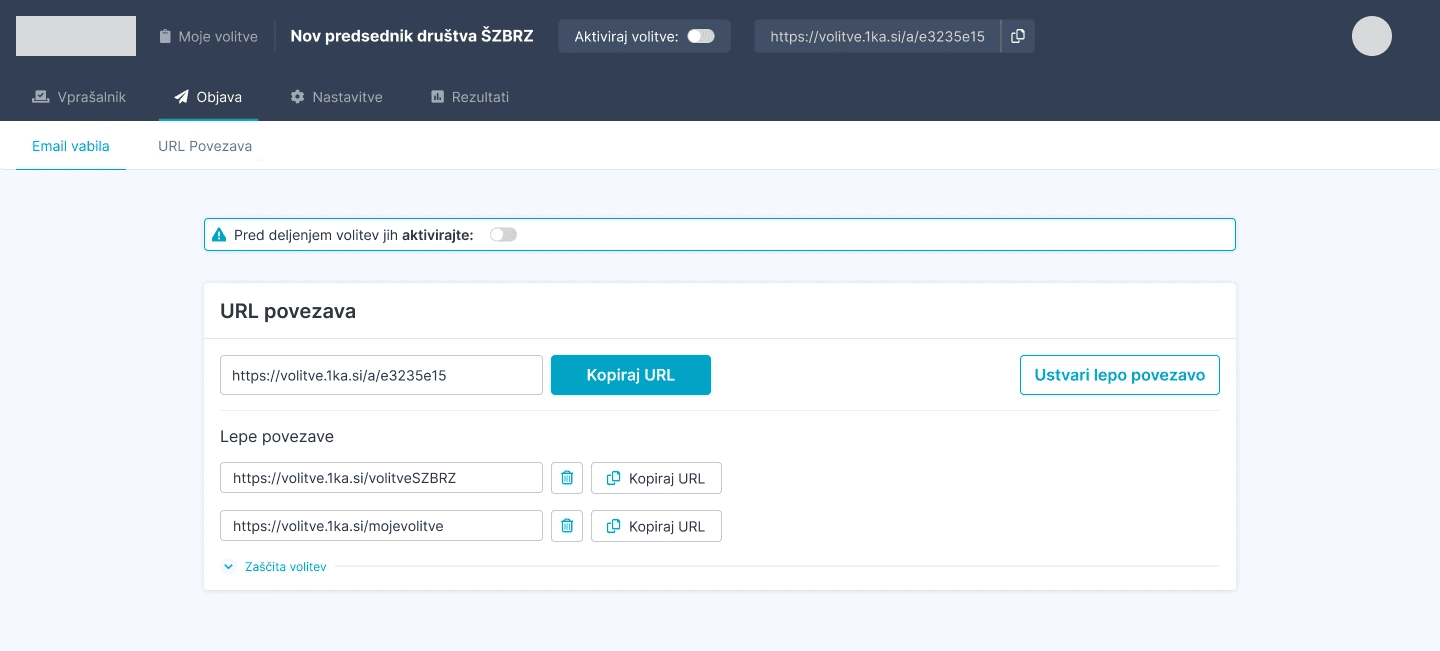 oneclickvoting - email invites