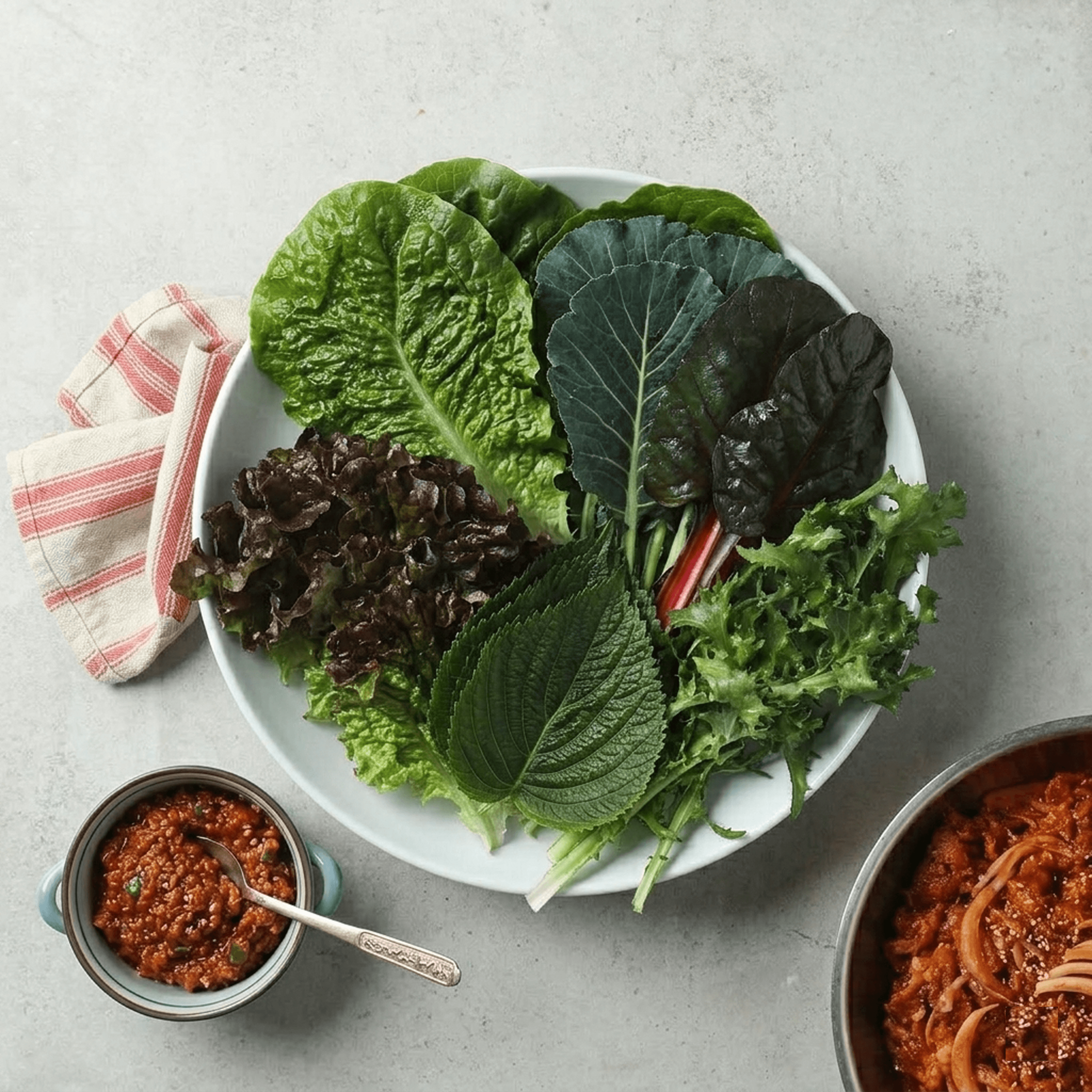 모둠쌈 & 매콤 쌈장