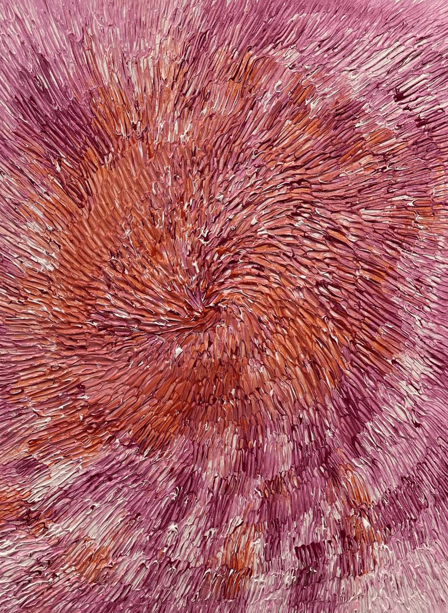 Painting brushes on a table