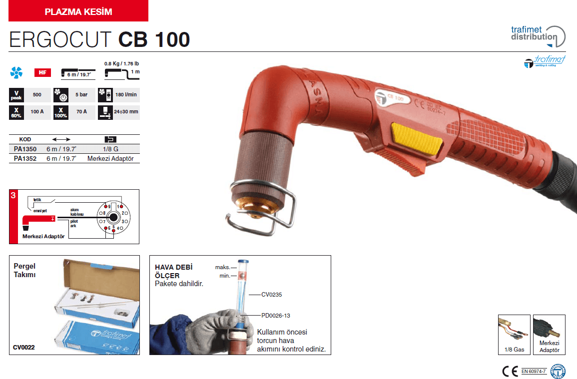 Trafimet Plazma Torç Ergocut CB100