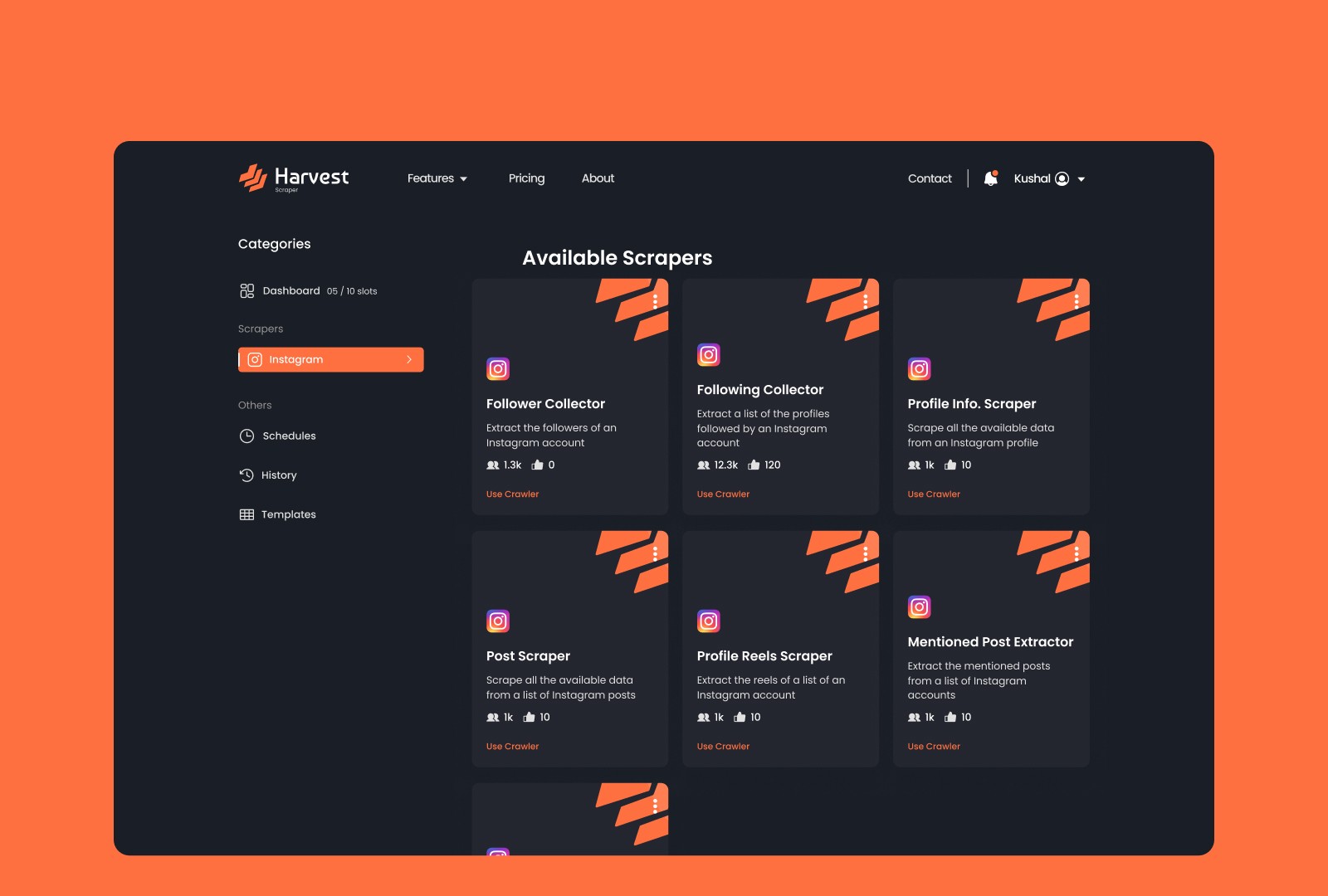 Harvest Scraper-List