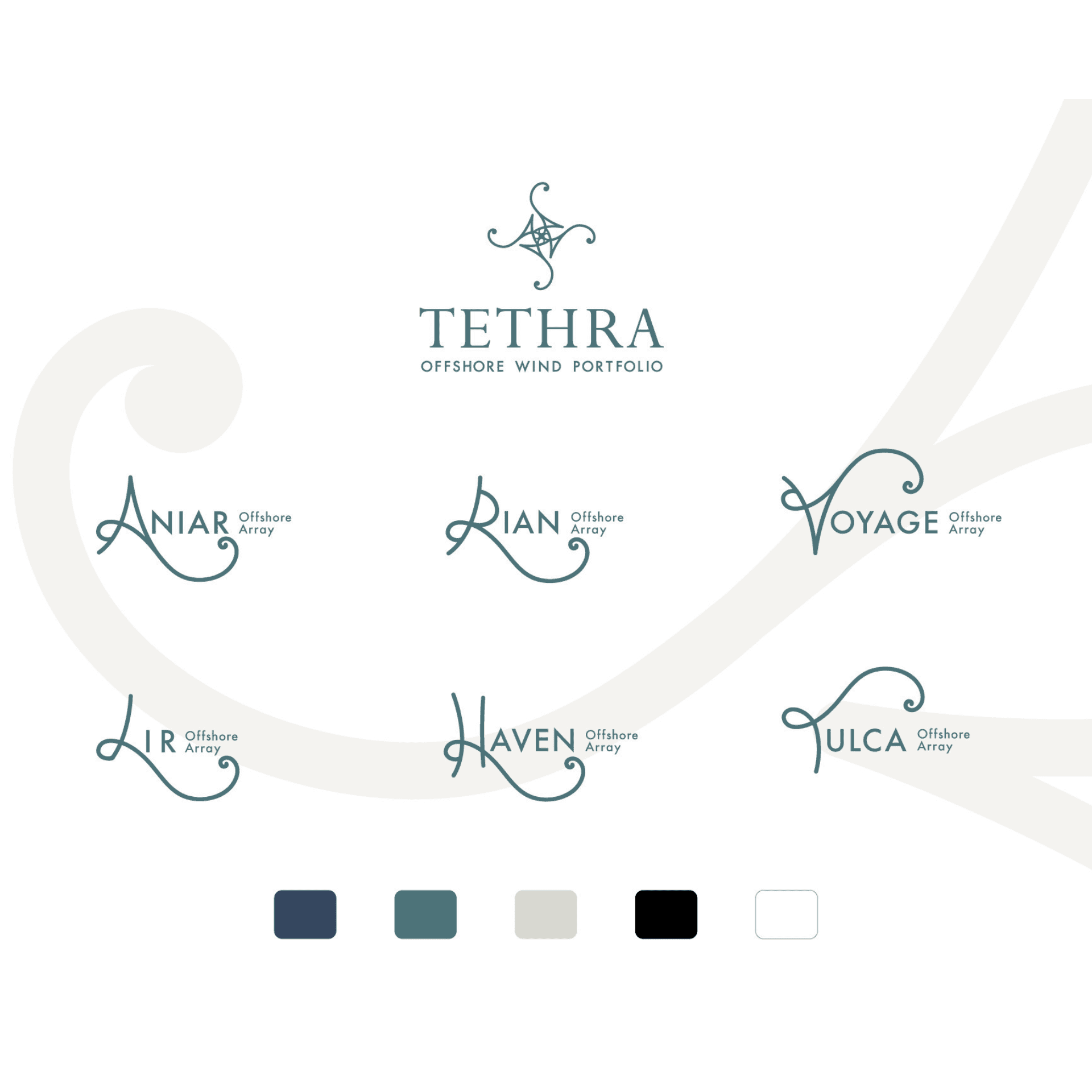 Calligraphy font exploration – Logo typography test for Irish energy project.