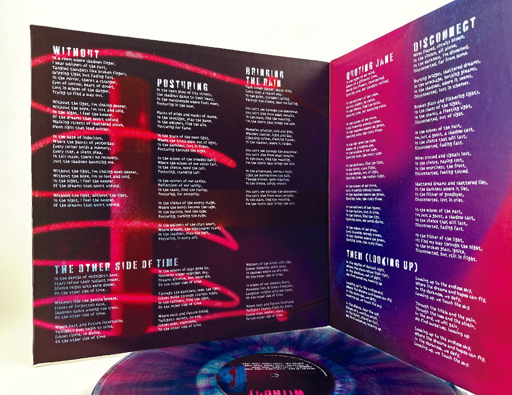 inide left of vinyl