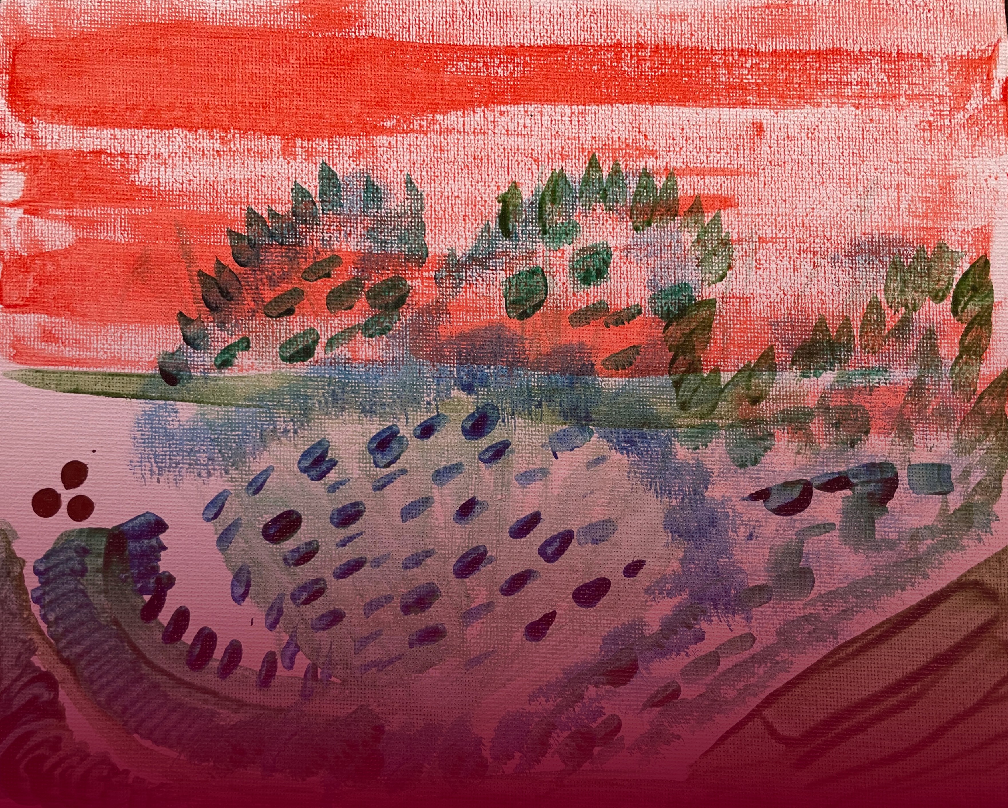 Background Image of birds flying on a purple background