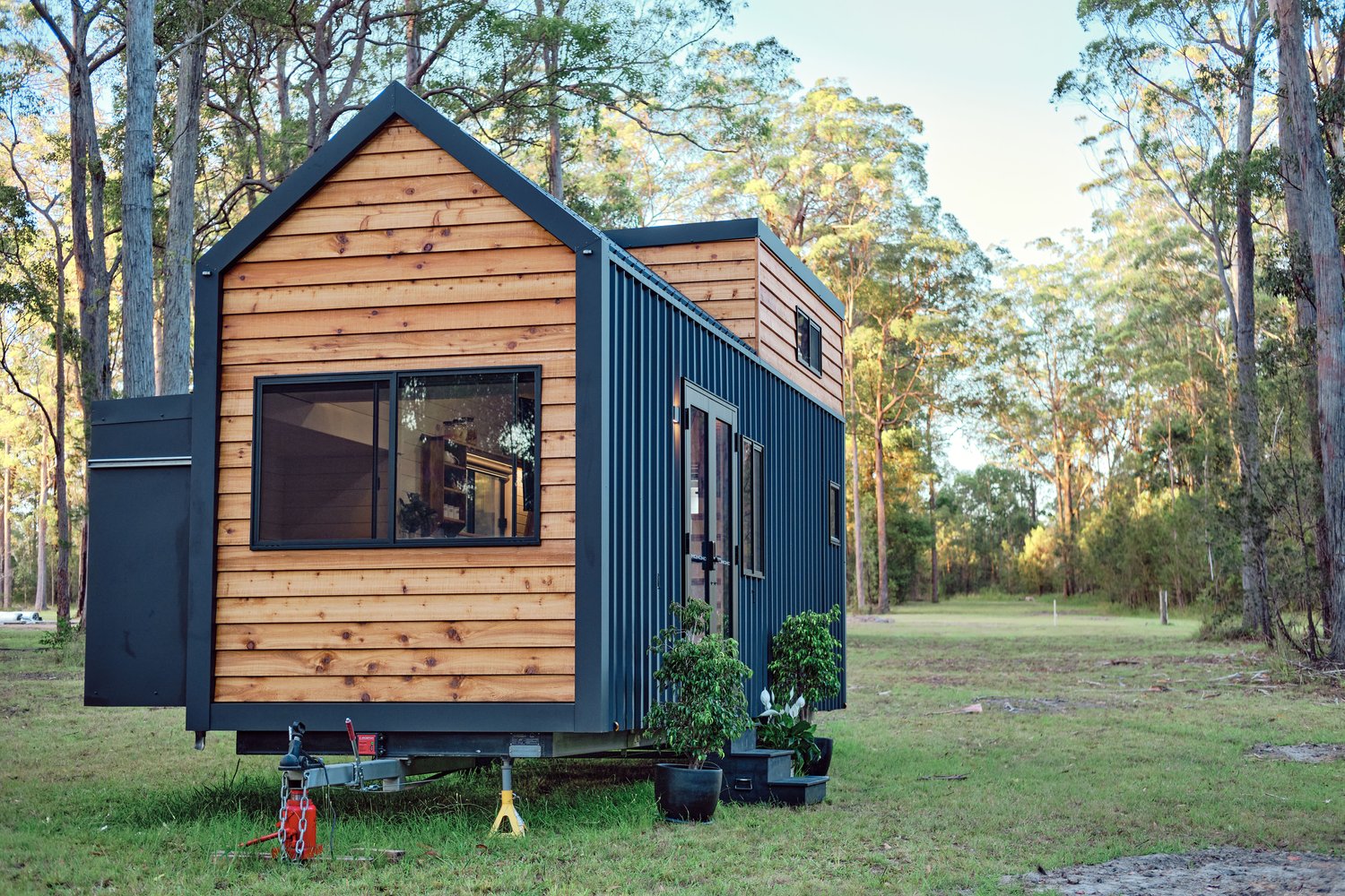 Modern nordic style tiny house exterior - Sojouner Tiny House - Hauslein