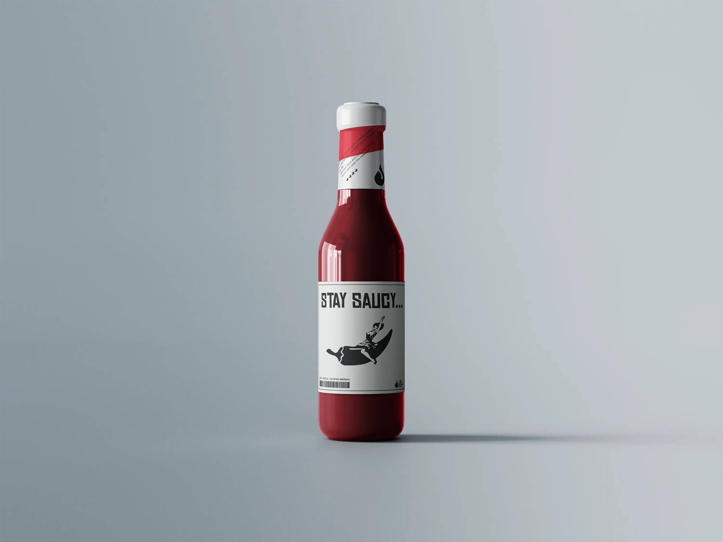 Hot Sauce Bottle Mockup