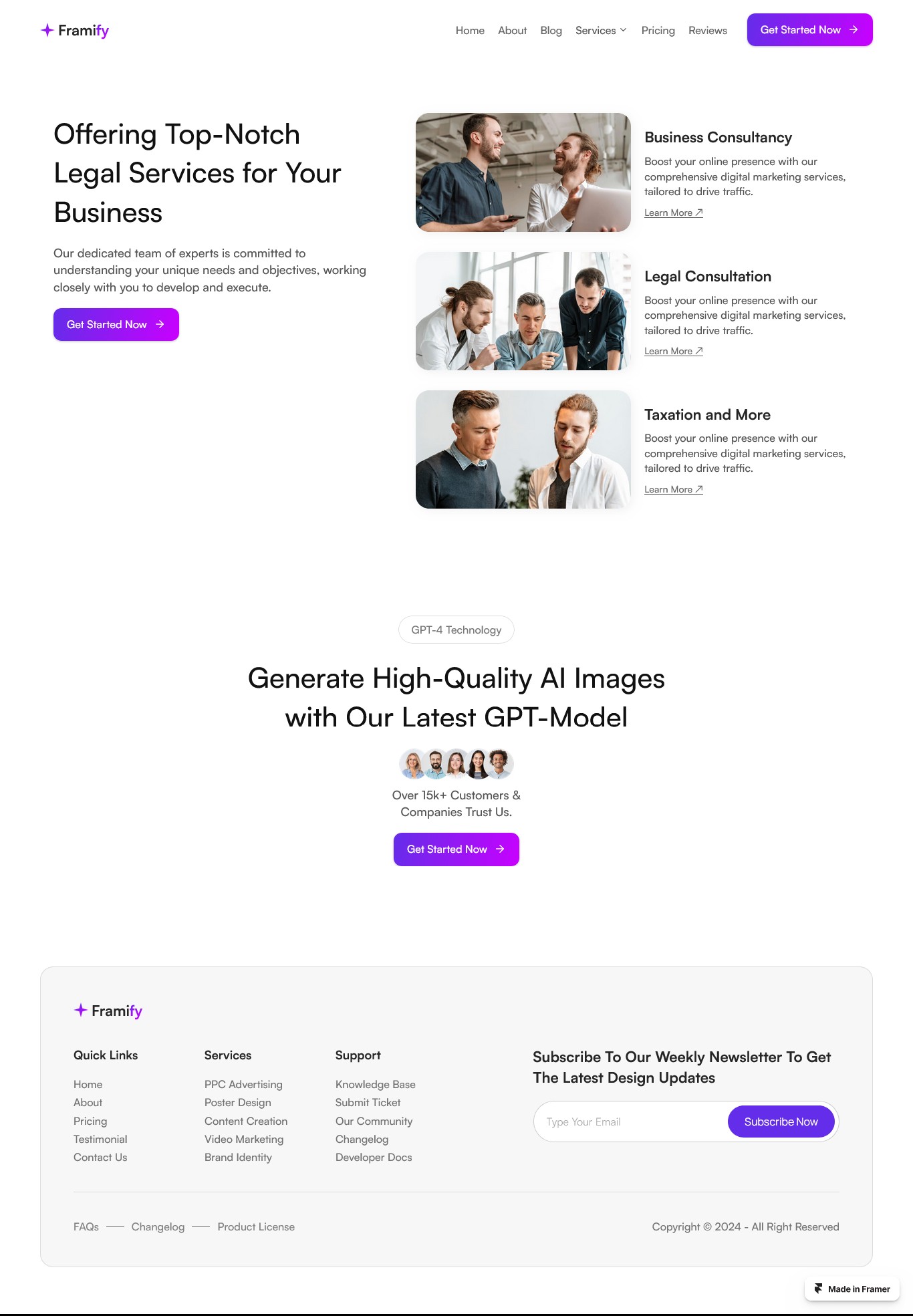 Framer Service Page v8
