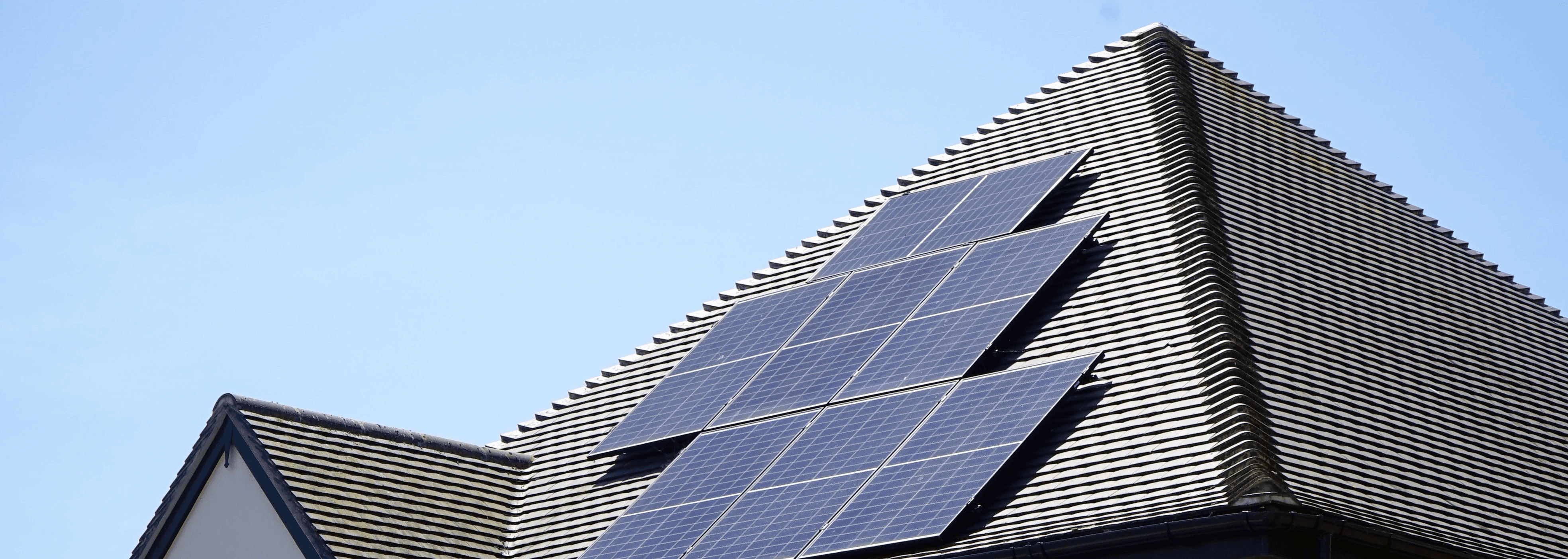 House with solar panels on it 