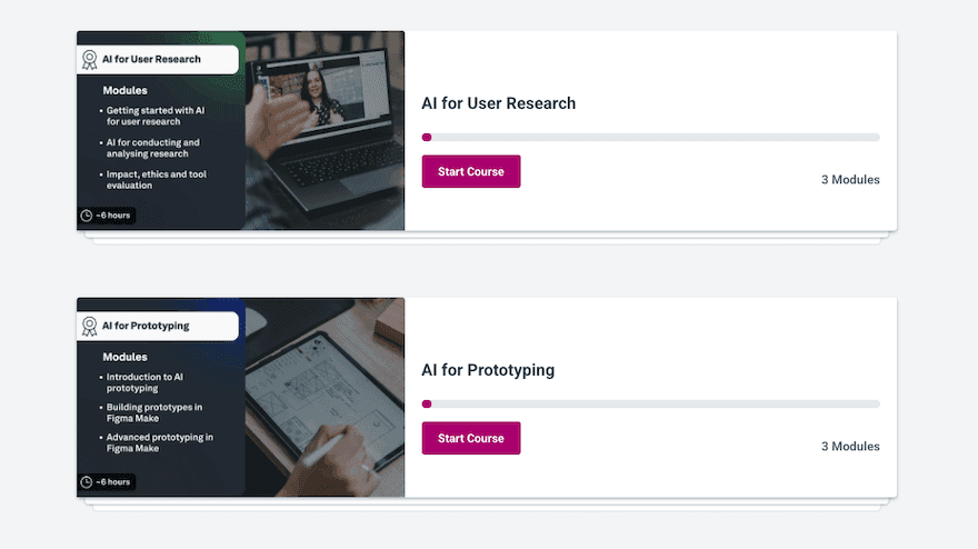 A collectyion of modules from the UX Design Institute learning platform.