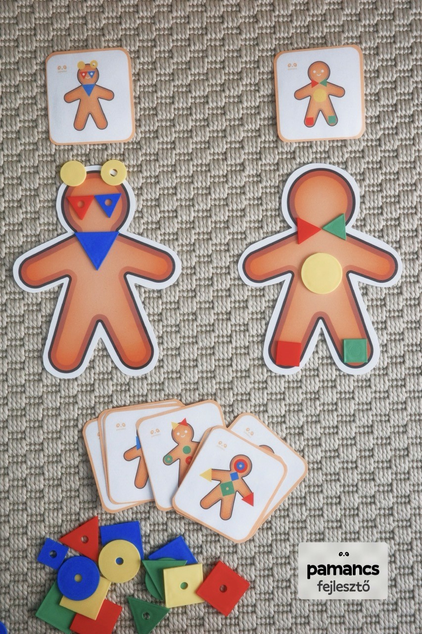 Mézeskalács témájú karácsonyi fejlesztő feladat