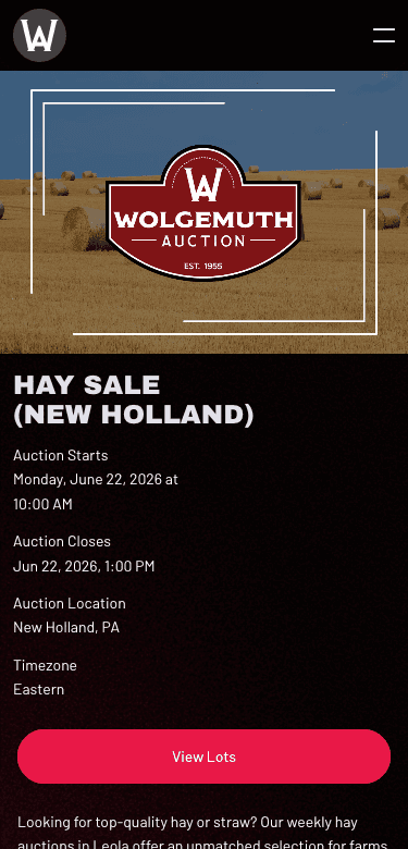 Wolgemuth Auction