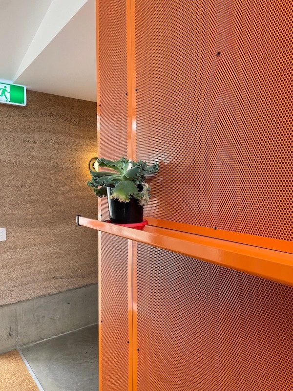 A beautiful photo of a wall made in hempcrete blocks