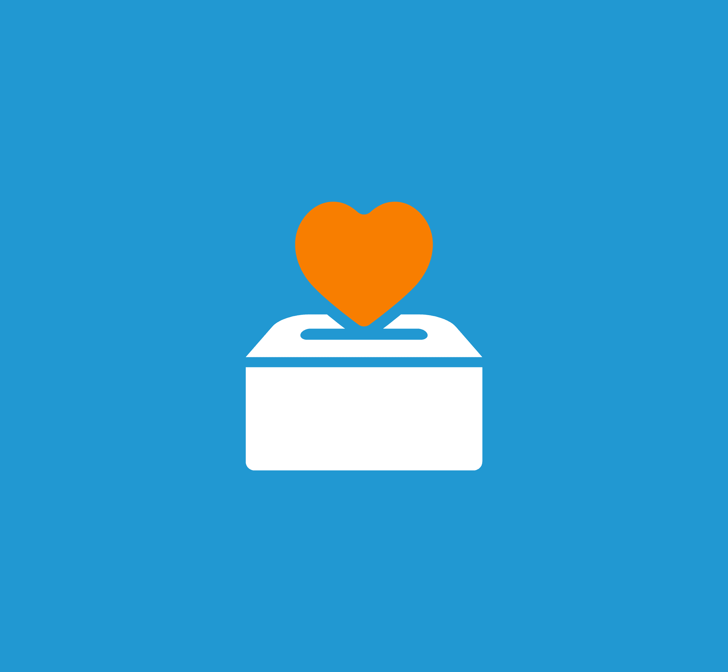 Minimalistische 2D-Illustration, die den Posteingang darstellt.