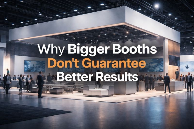 Why bigger trade show booths don’t guarantee better results