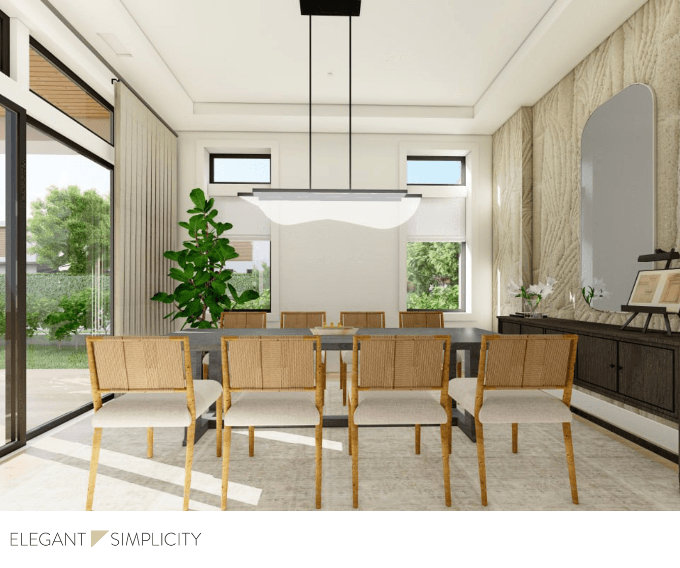 To help clients visualize + effectively communicate with contractors and other vendors, here are a handful of project details from the Woodinville House: Dining Room.