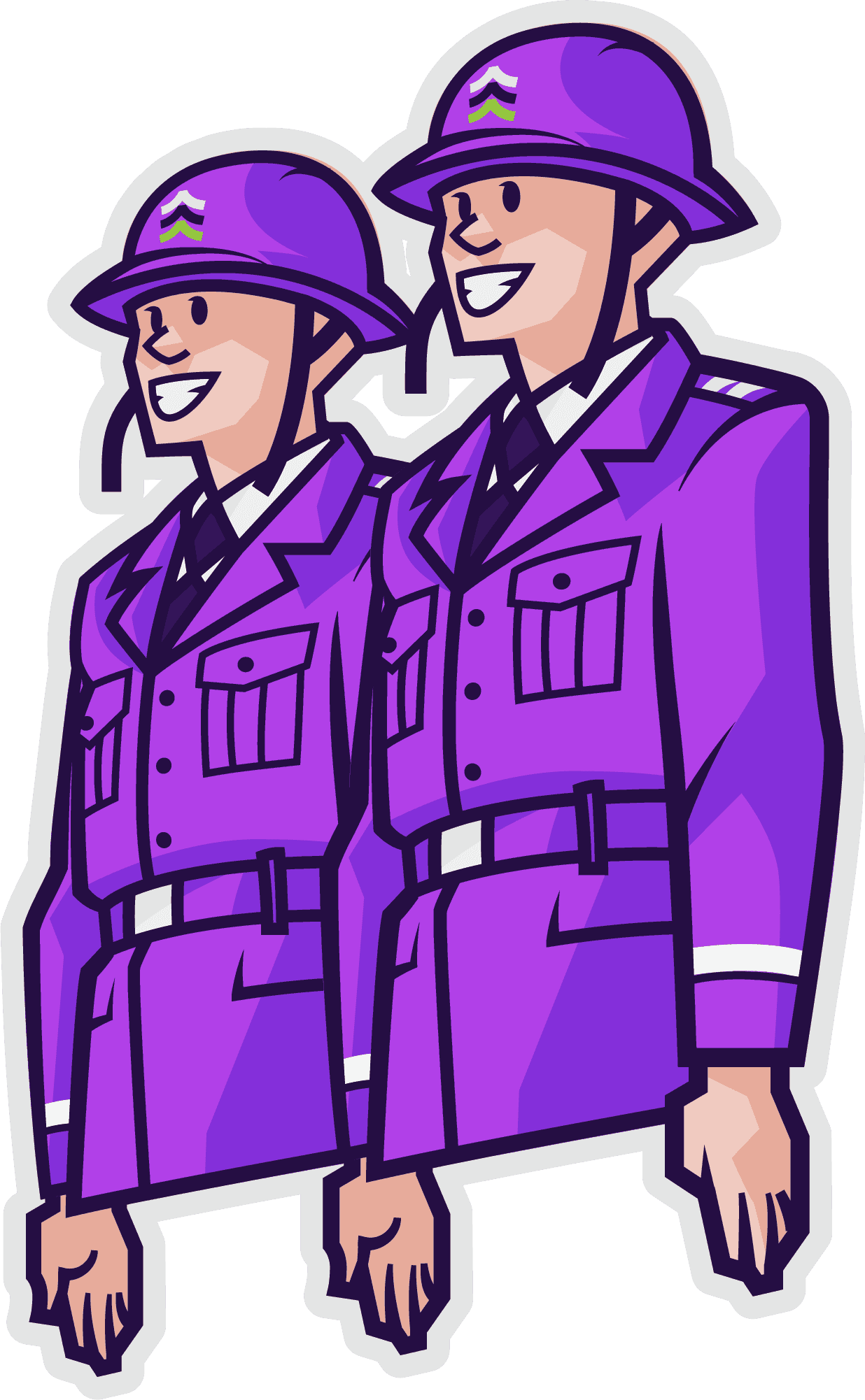 illustration de soldats sergent detergent