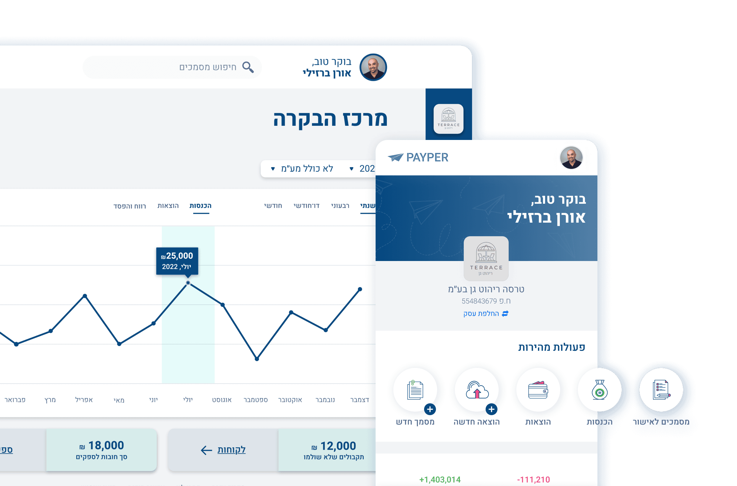 Payper app and desktop preview