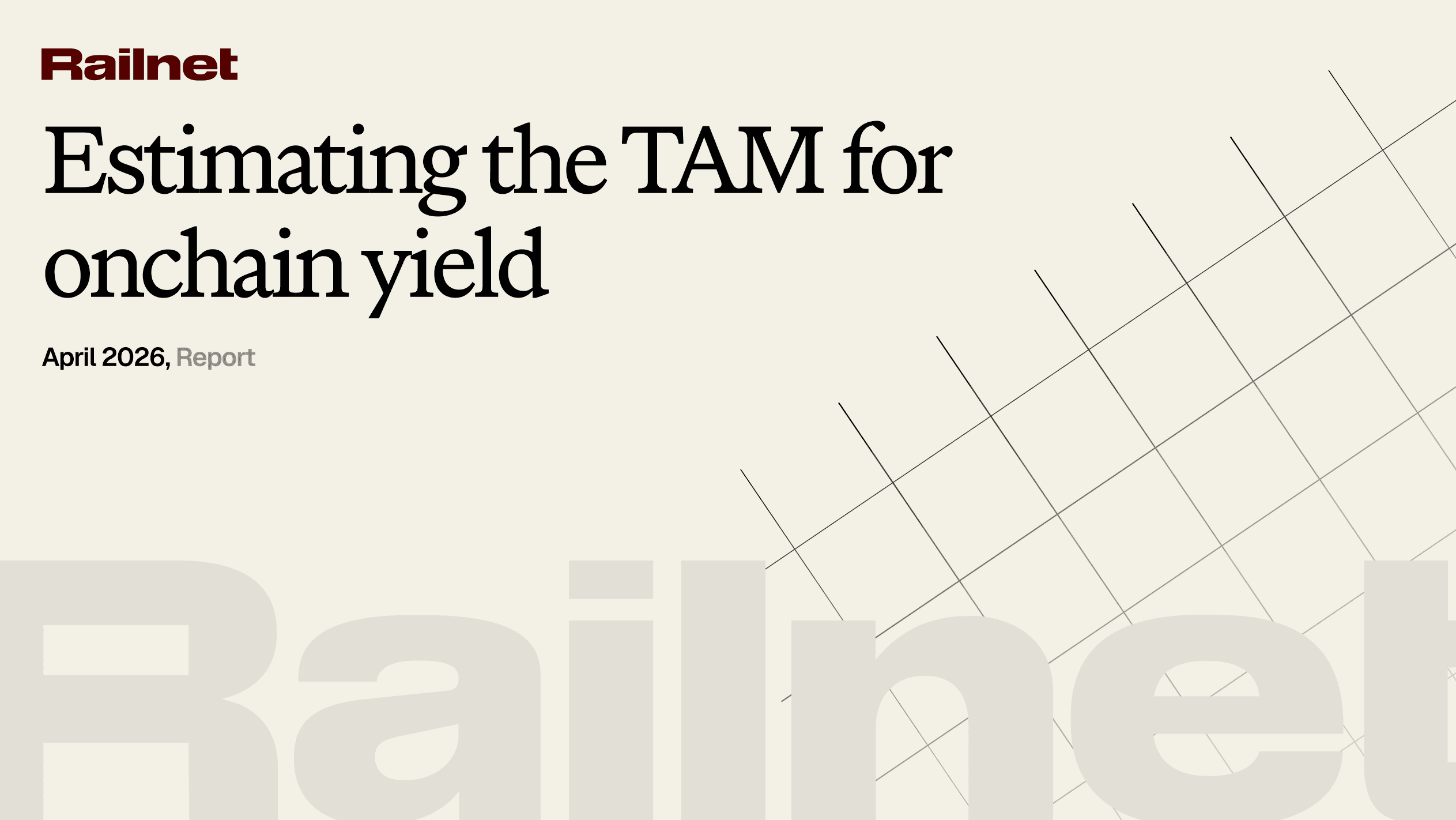 Total addressable market for onchain yield