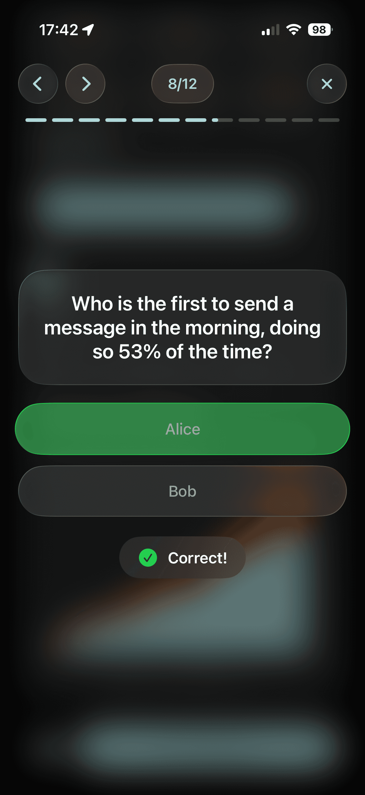 Whatsapp chat analysis game, whos replies first