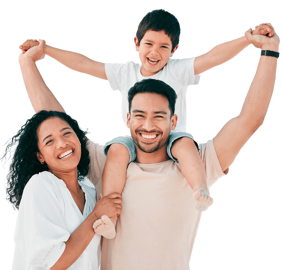 Family enjoying the convenience of good health