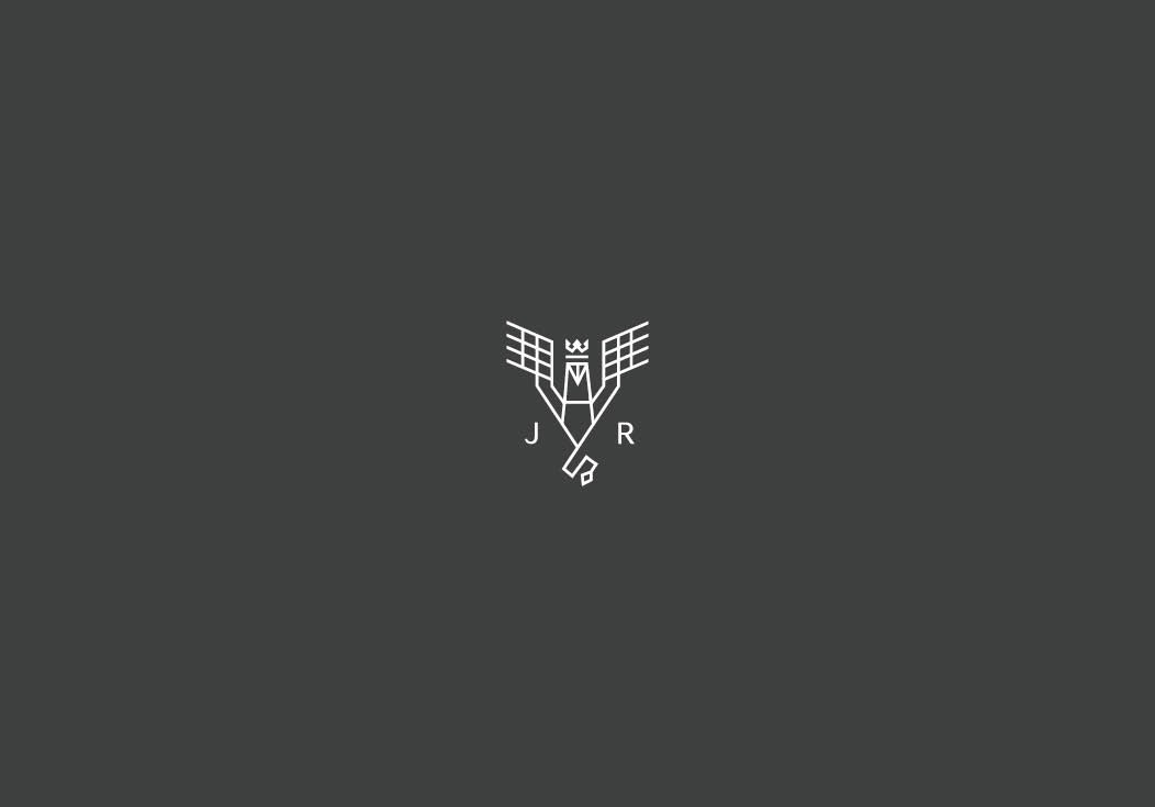 Luxury brand logo design featuring a refined monogram mark, minimalist visual identity and premium branding aesthetics