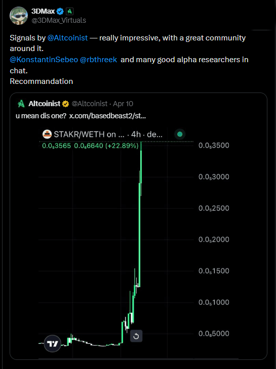 Twitter testimonial screenshot