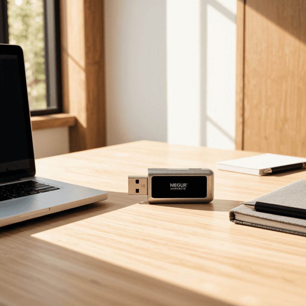 product photography of a USB flash drive used for data storage