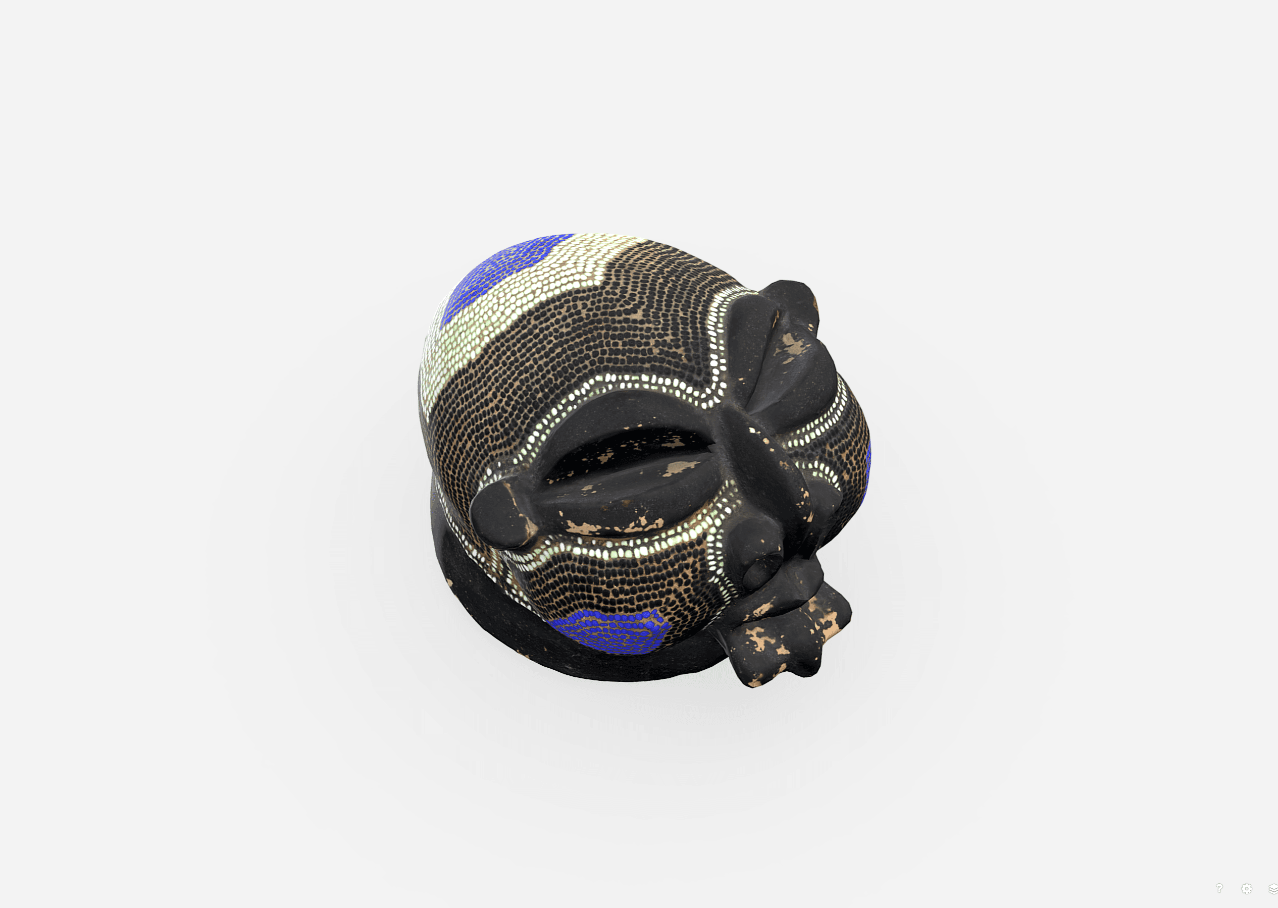 Screenshot of Cameroonian Mask 3D model.