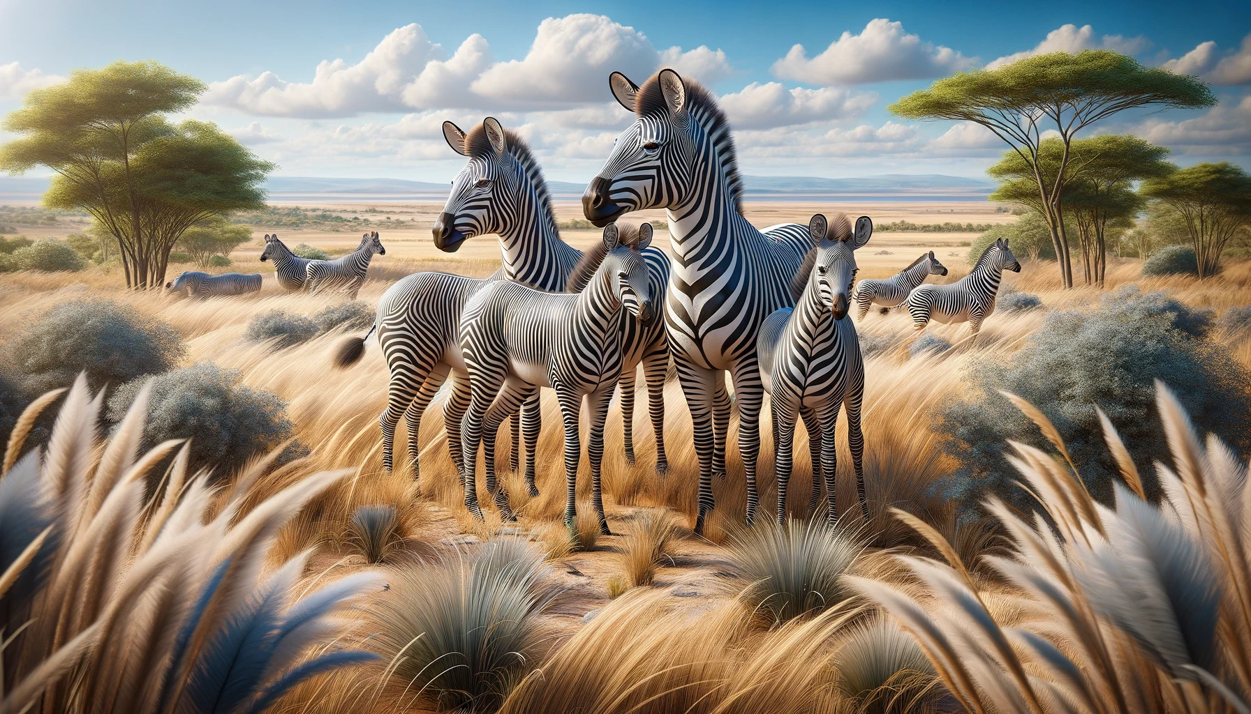 Zebras have stripes as an adaptation against biting flies.