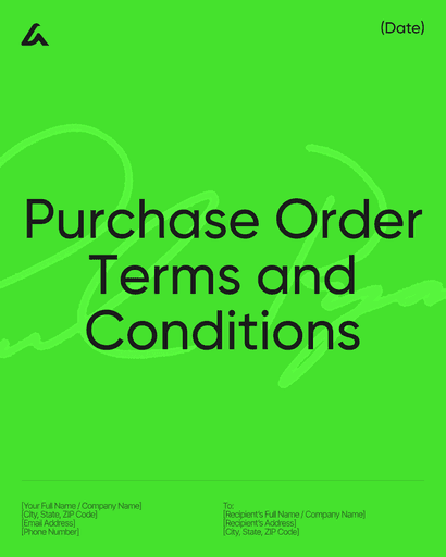Purchase Order Terms and Conditions