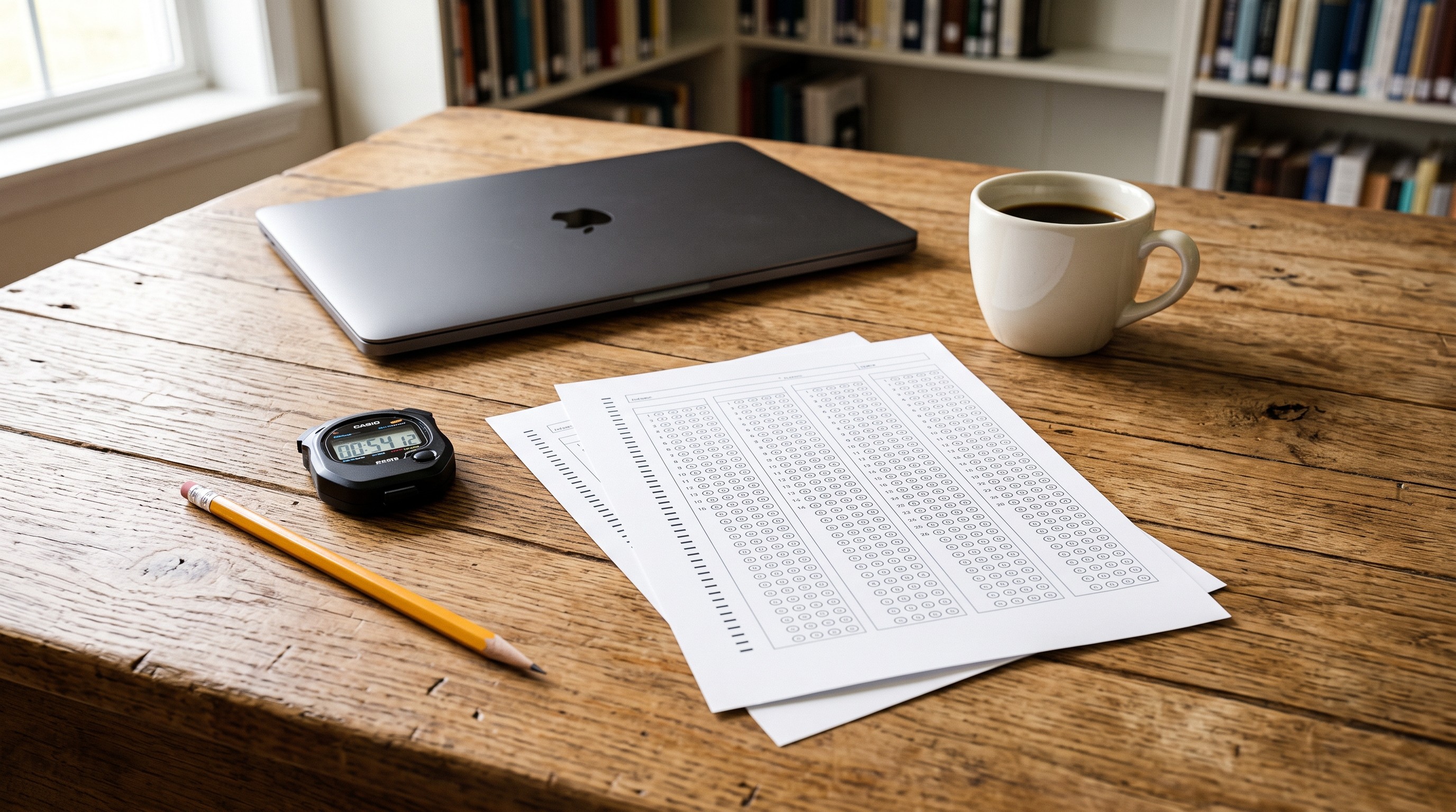 Timed board exam practice setup