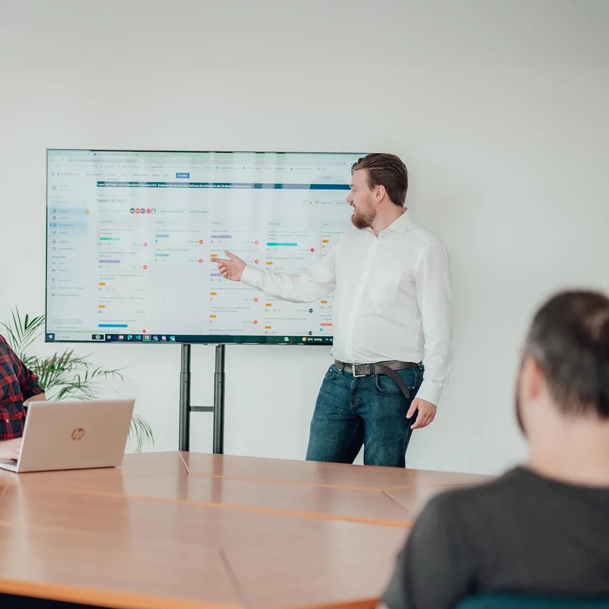Präsentation in einem Büro
