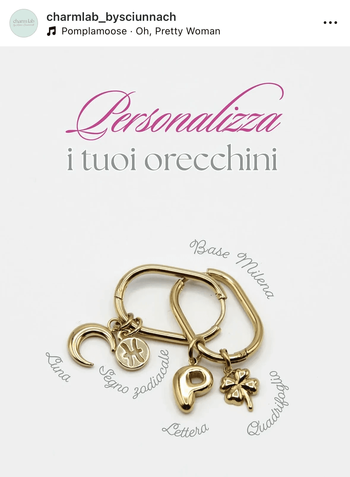 Immagine per Instagram prodotta da Aura Studio, agenzia genovese specializzata in social media strategy e content creation, per raccontare l’identità artigianale dei gioielli Laura Sciunnach.