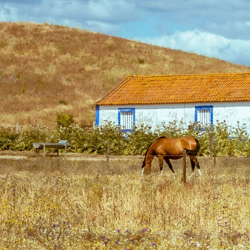 um cavalo castanho junto a uma cerca