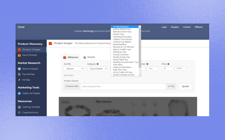 Niche Scraper features
