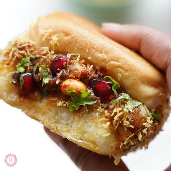 Dabeli sandwich with sweet-spicy potato filling