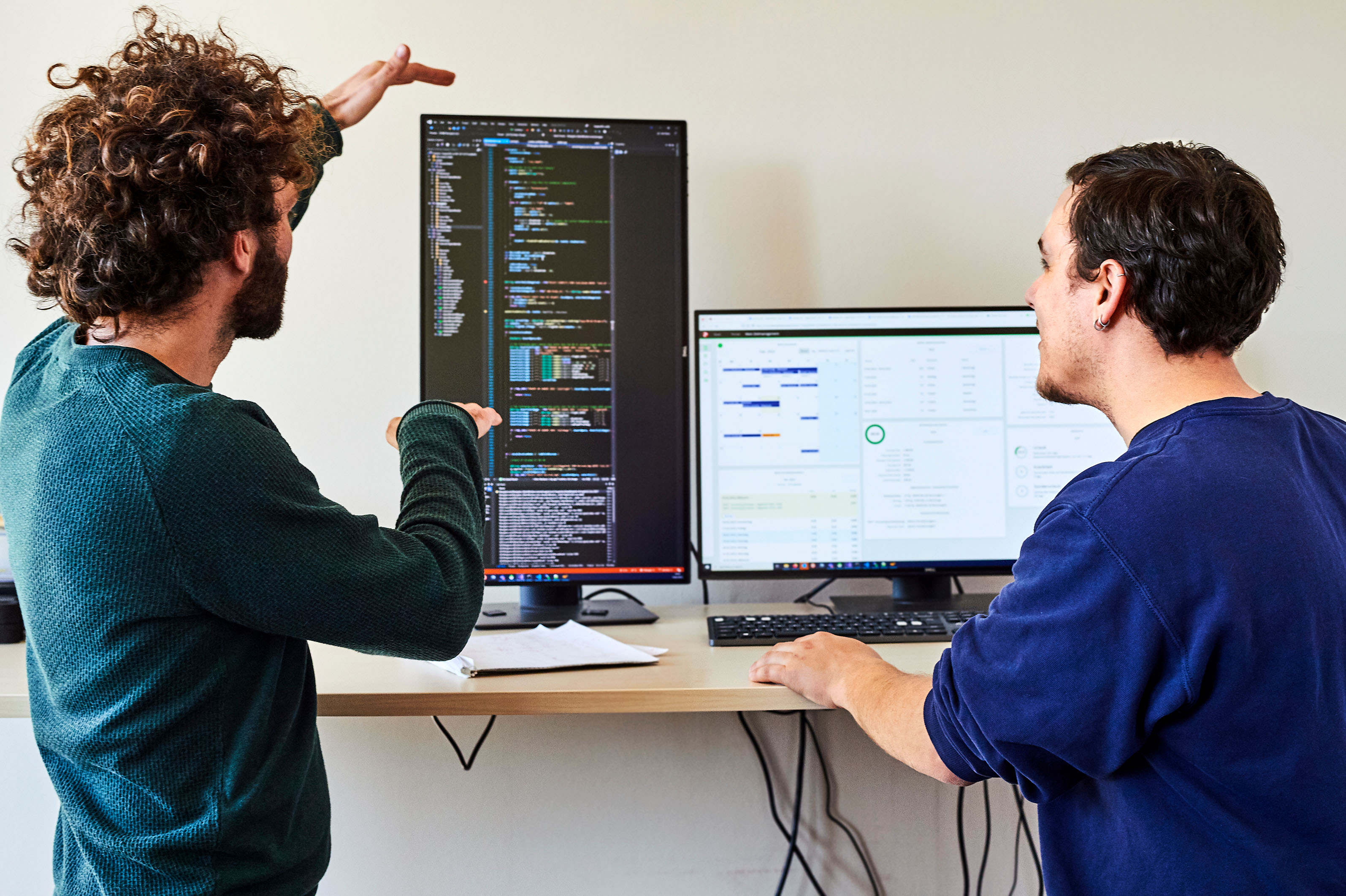 TOPseven software developers around the desk