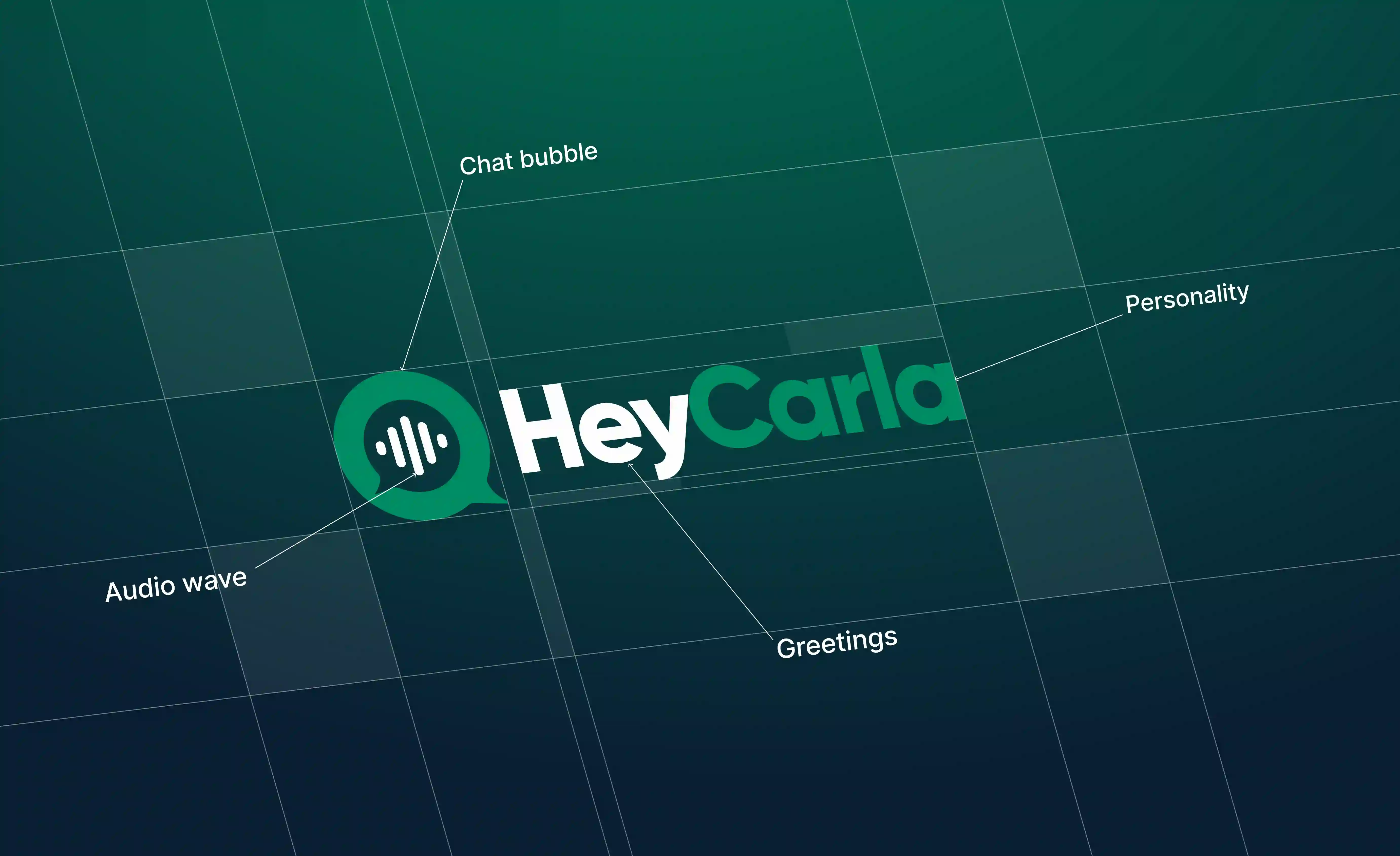 Carla AI final logo and brand direction mockups