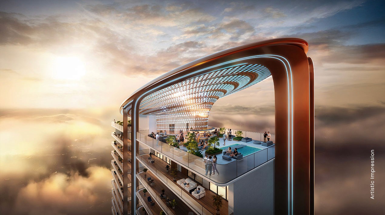 M3M JacobCo iconic high-rise exterior view Noida