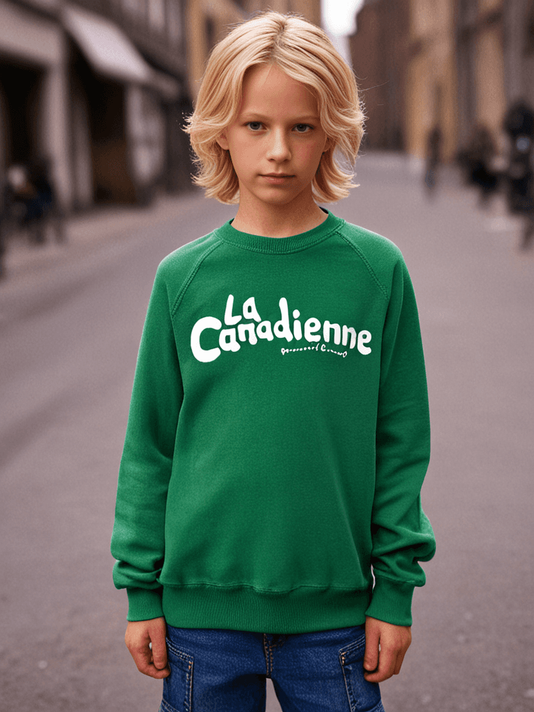 AI generated model blond kid