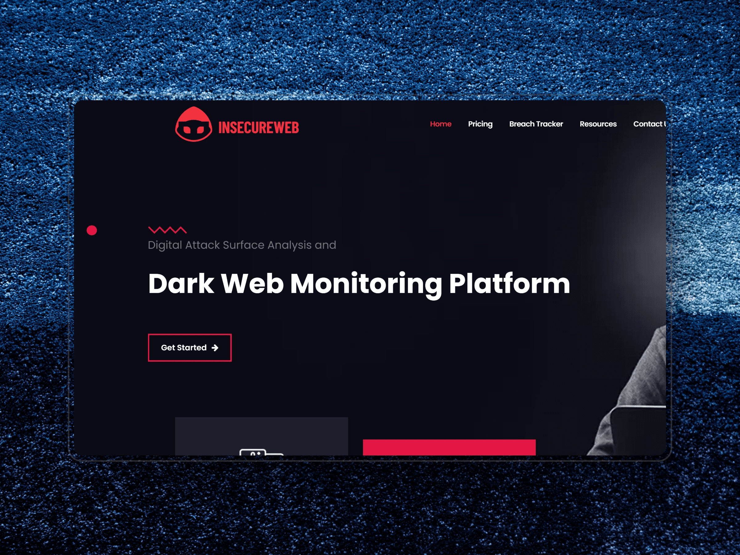 InsecureWeb homescreen