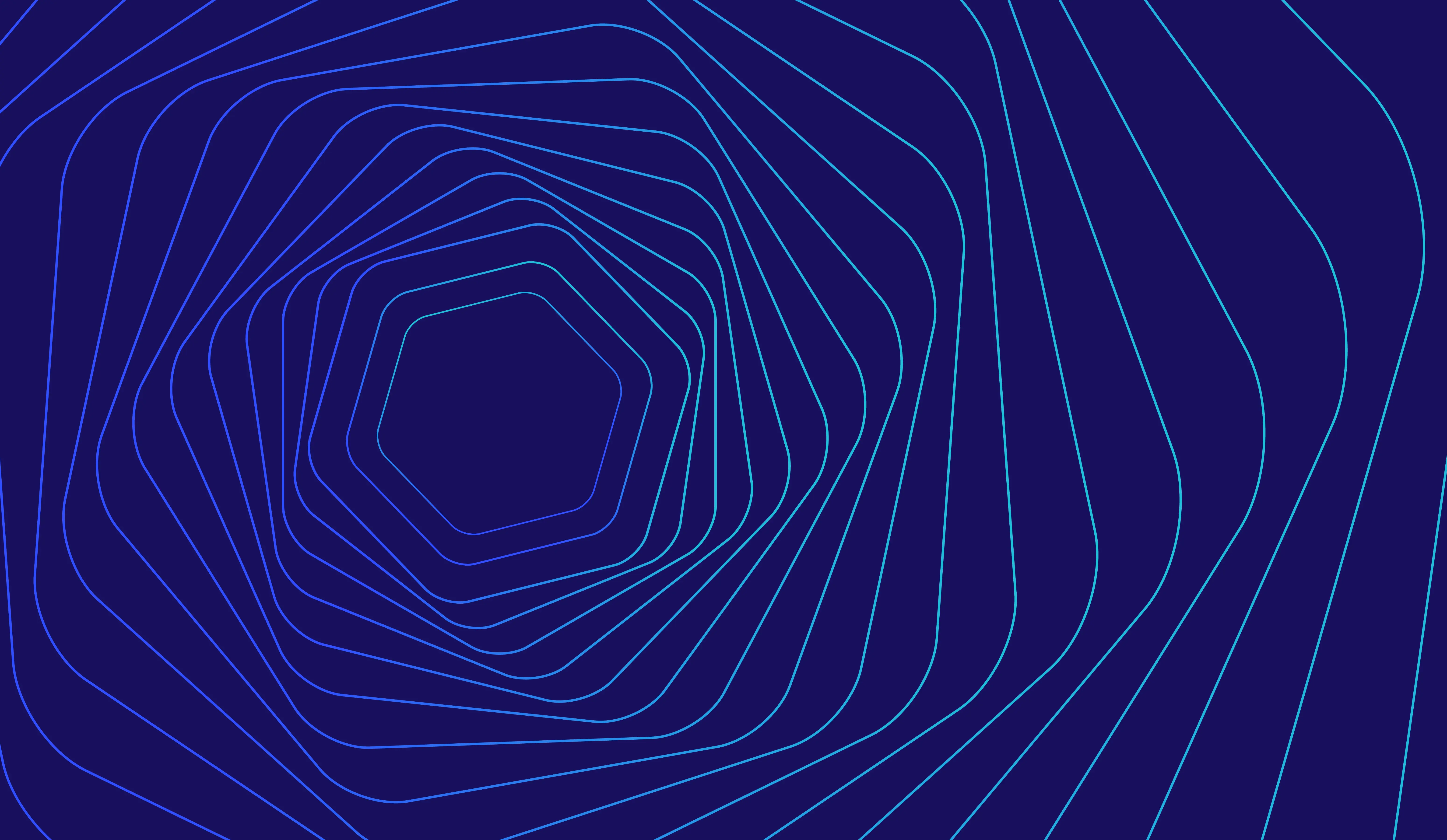 Decorative hexagonal contour pattern in Neuro brand colours, used as a section divider