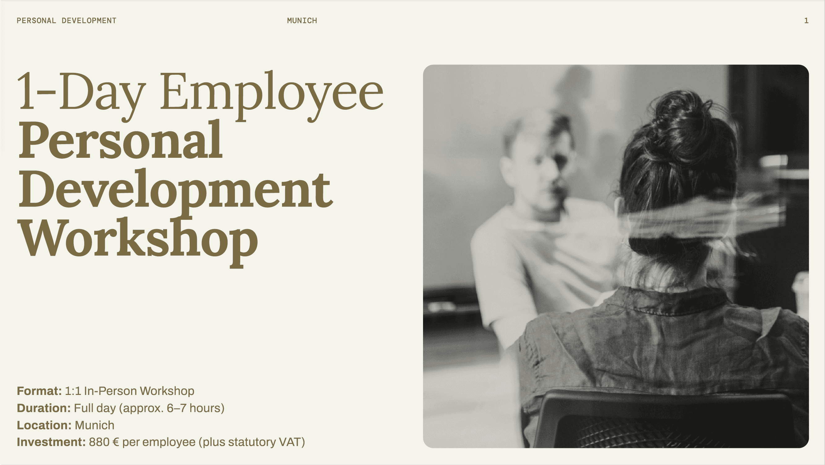 Employee Development Munich Mitarbeiter Weiterbildung München Coaching Mitarbeiter Führungskräfte München