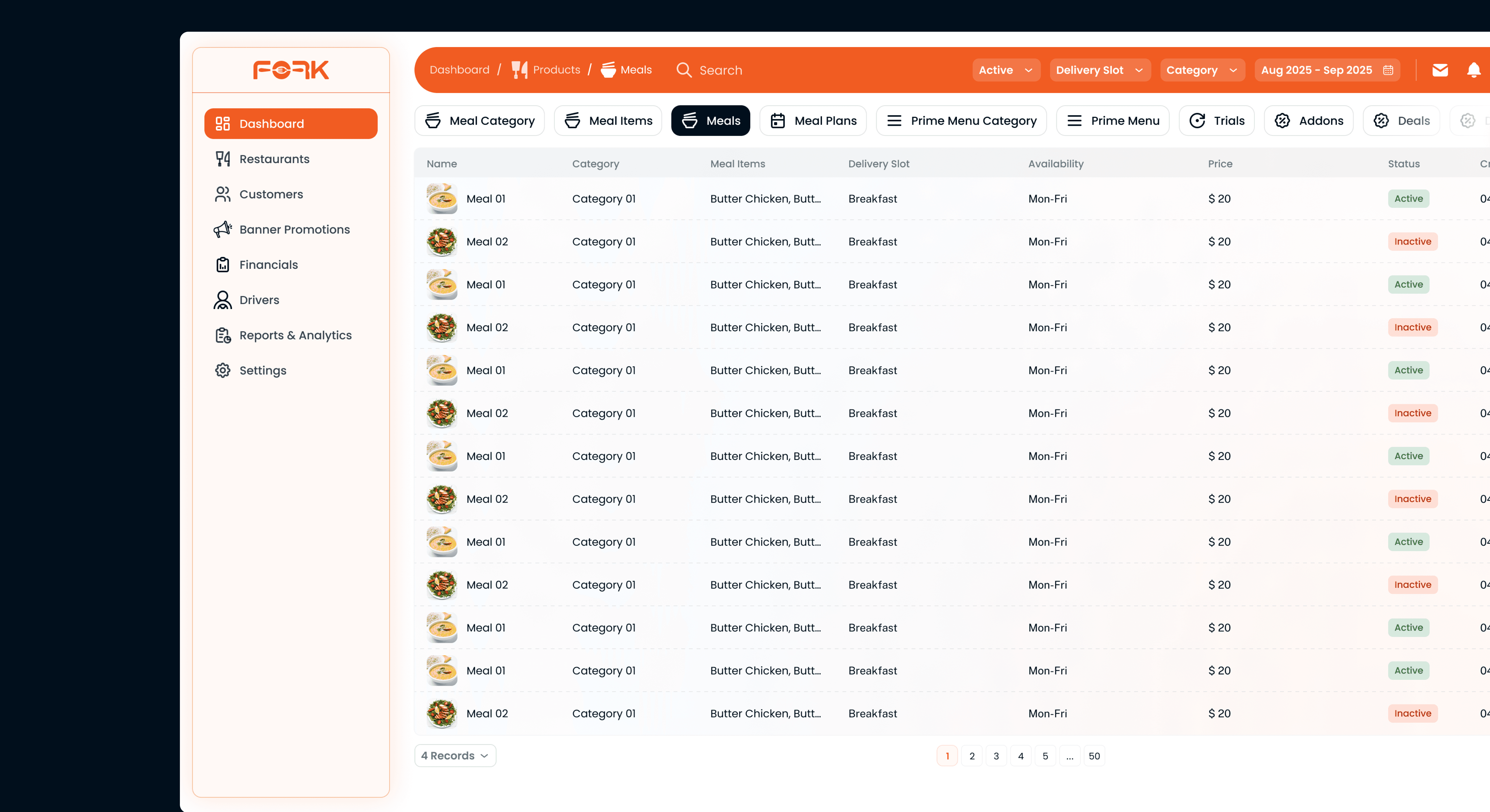 Restaurant Reservation UI – Book Tables Easily with Fork App