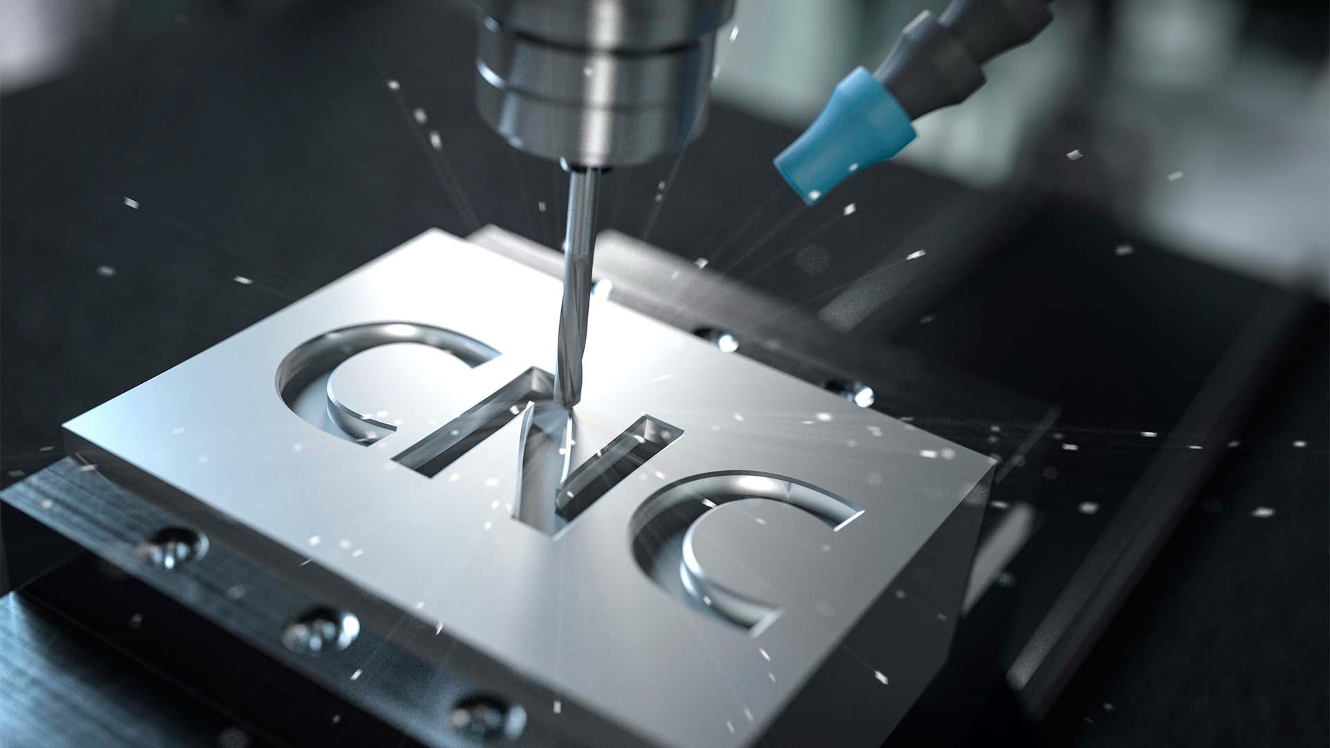 A metal rod held in a lathe chuck being machined by a cutting tool