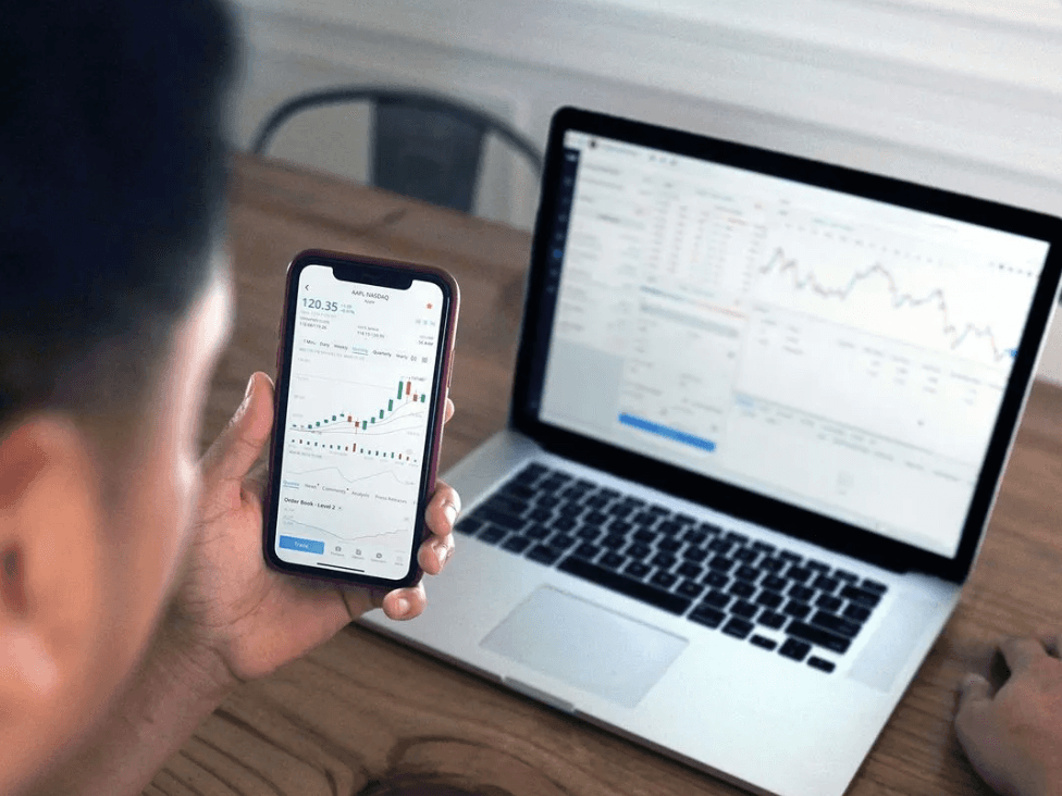 Person working on the computer