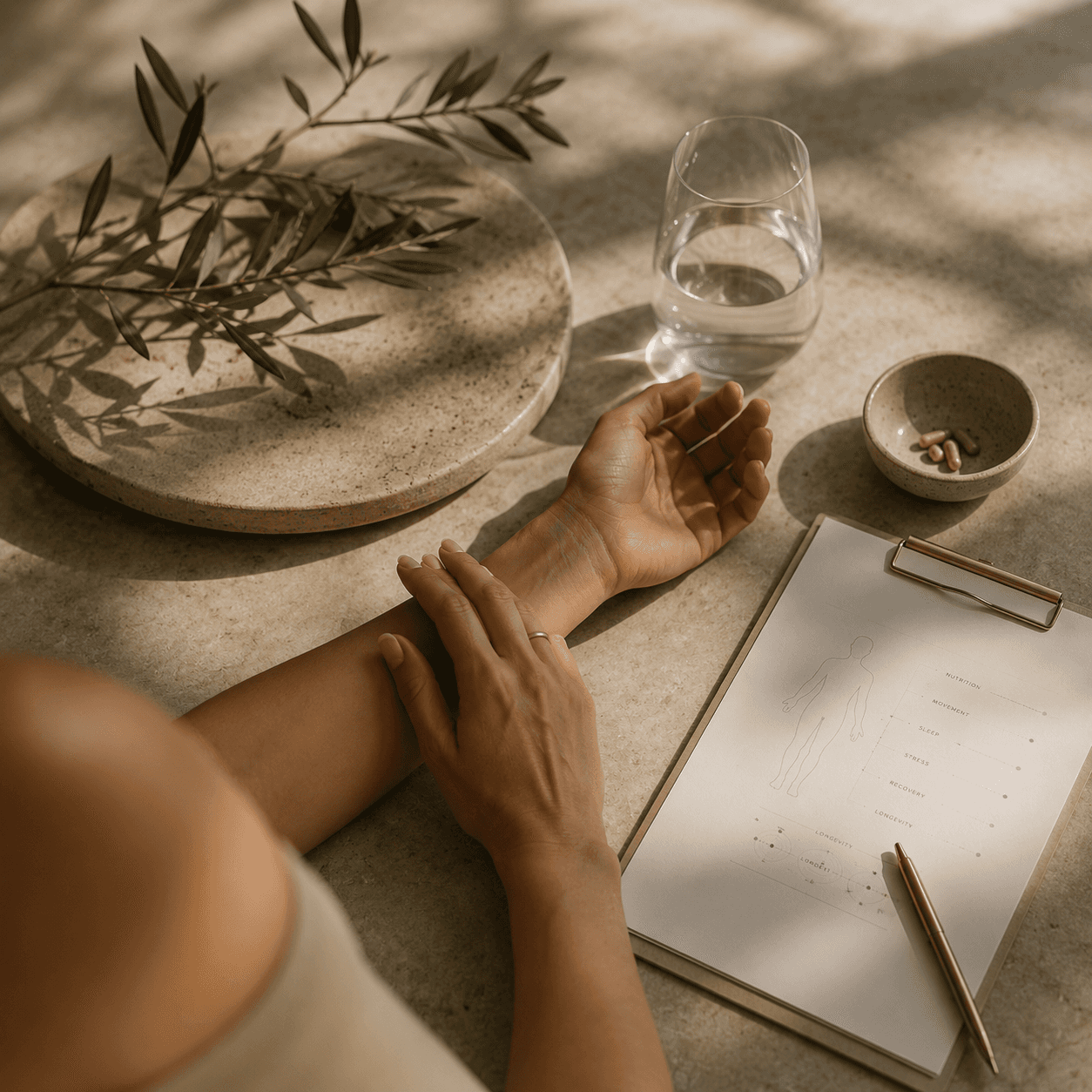 Health assessment and wellness consultation.