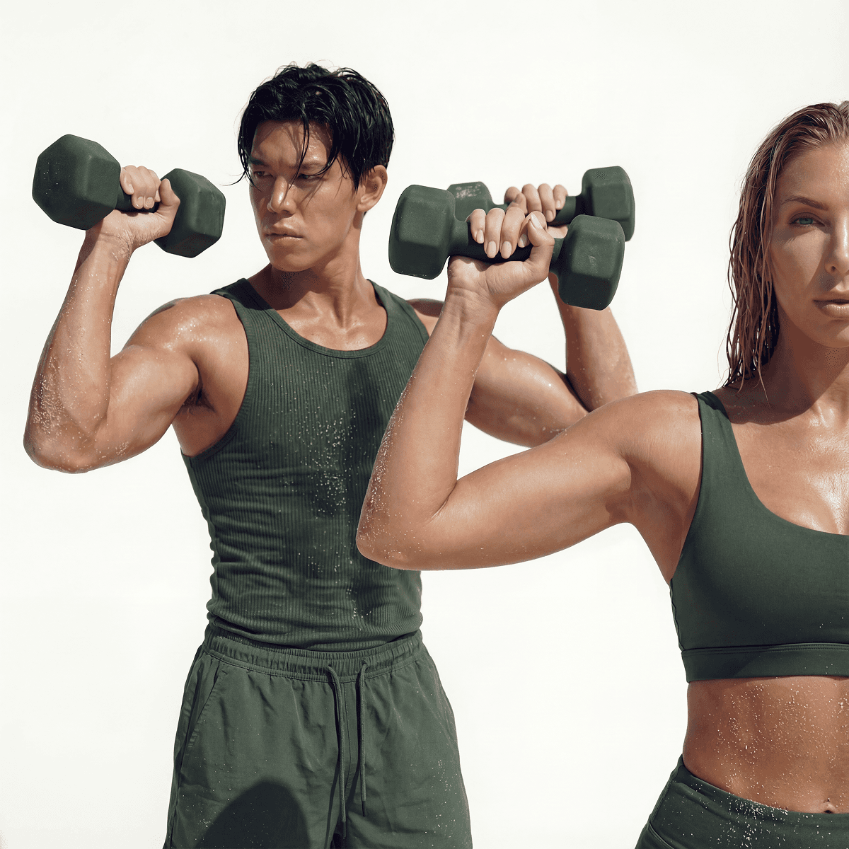 Small group HIIT class in Lisbon focused on cardiovascular health and stamina.